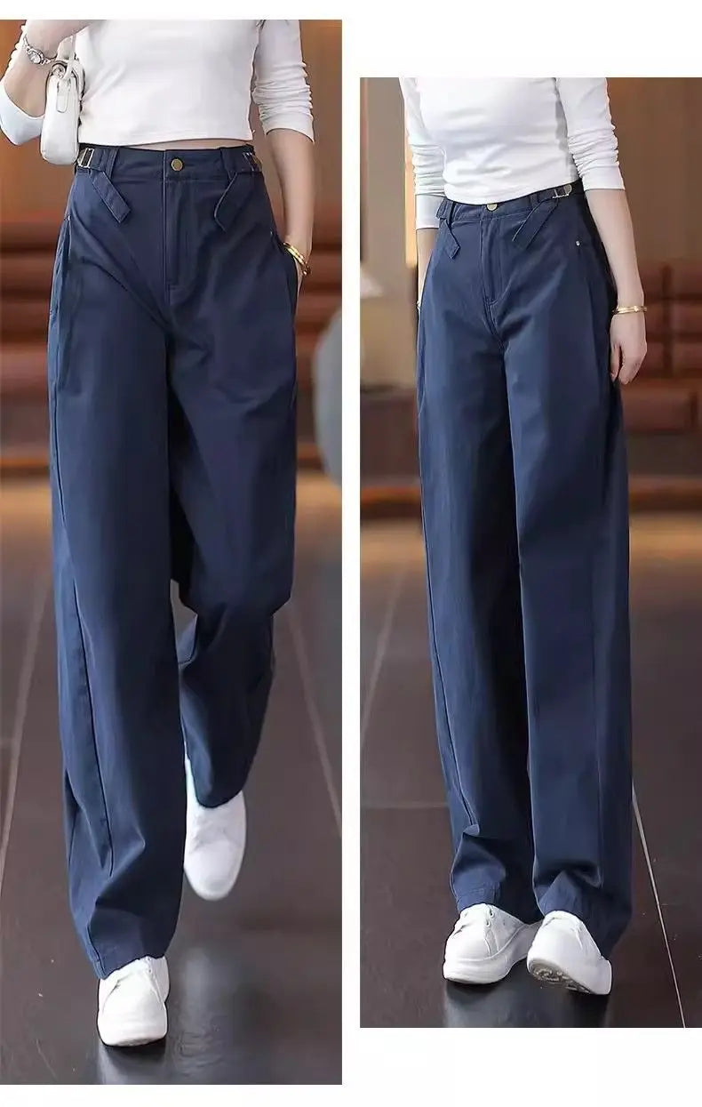 pantalon-large-vert-armee-pour-femme-nouvelle-coll - MDN Store 25