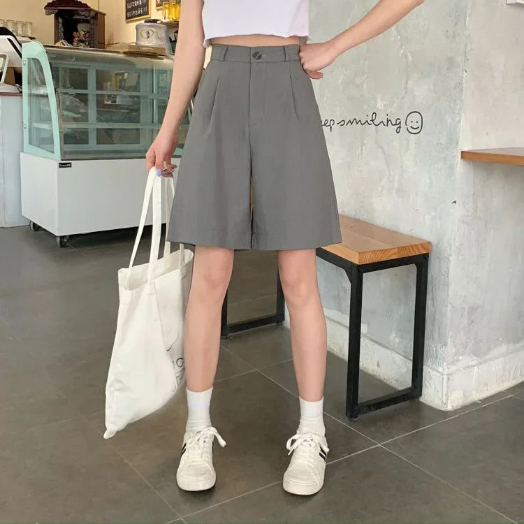 Short Femme Taille Basse Large Style Coréen | MDN