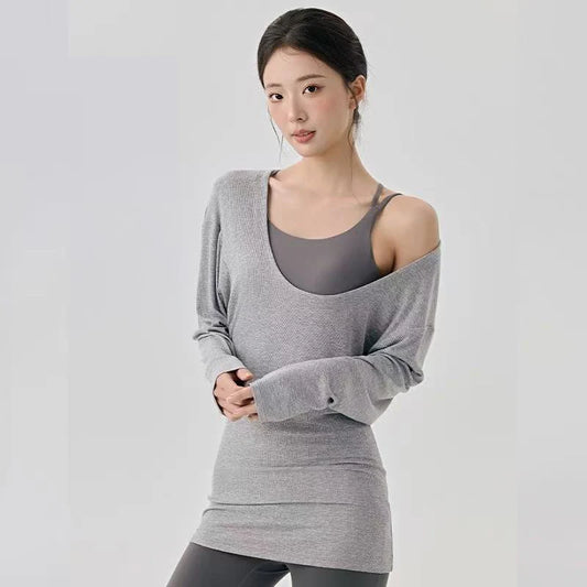 Top Fitness Femme Col U Sexy Pilates Yoga Sport | MDN