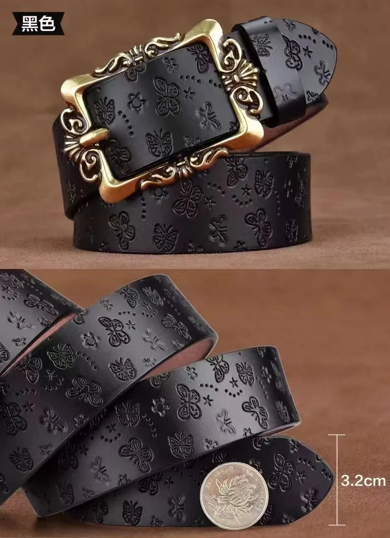 Ceinture Large Cuir Femme Retro Style Coreen | MDN Store 25