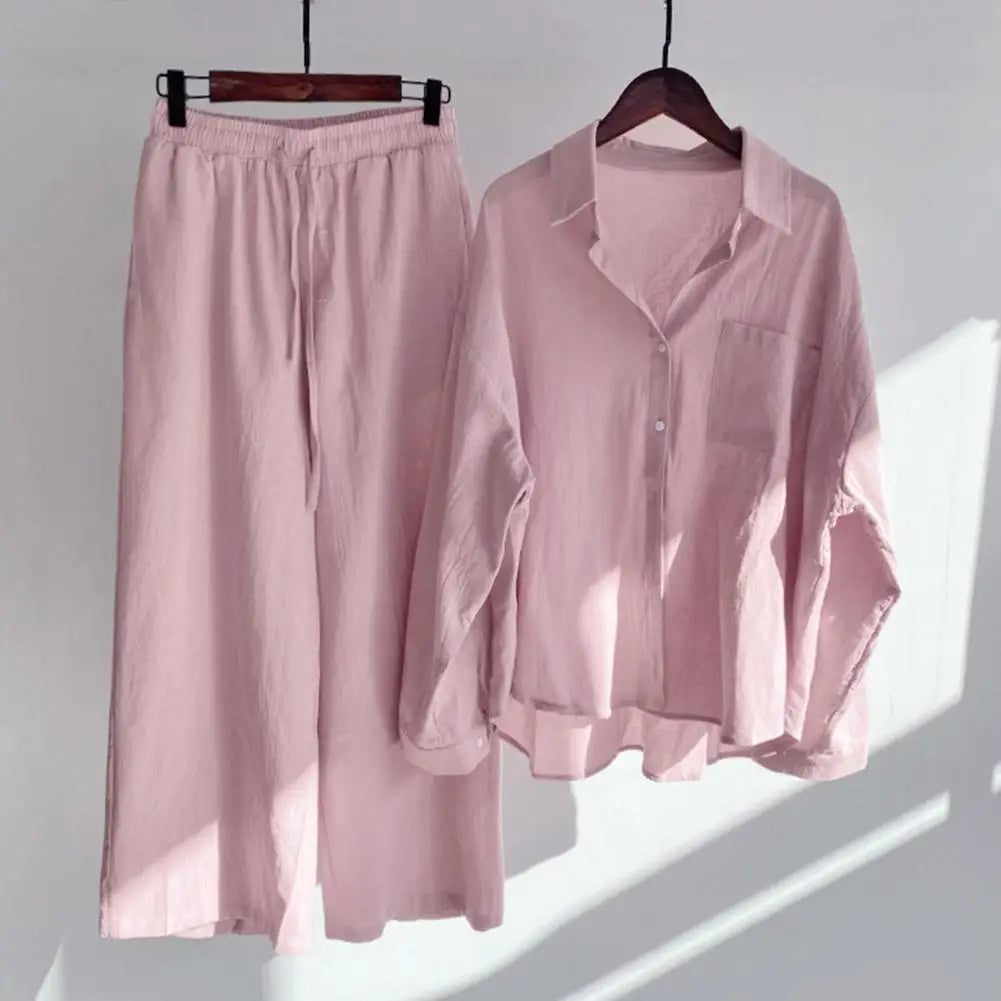 Ensemble Femme 2 Pièces Lin Décontracté | MDN Store