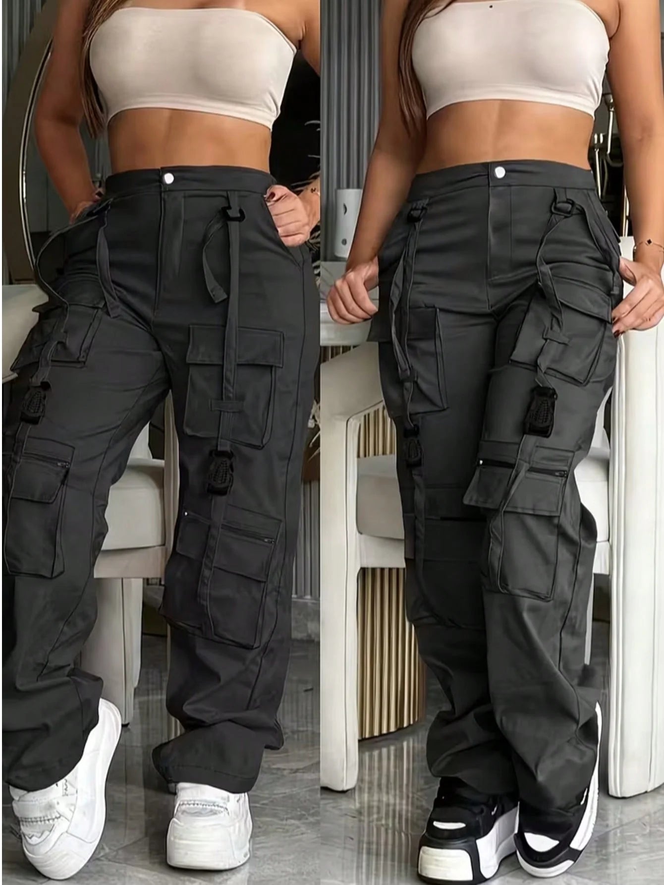 Pantalon noir taille XL femme - MDN Store 25