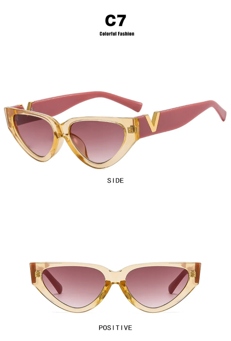 Lunettes Soleil Cat Eye Vintage UV400 | MDN Store
