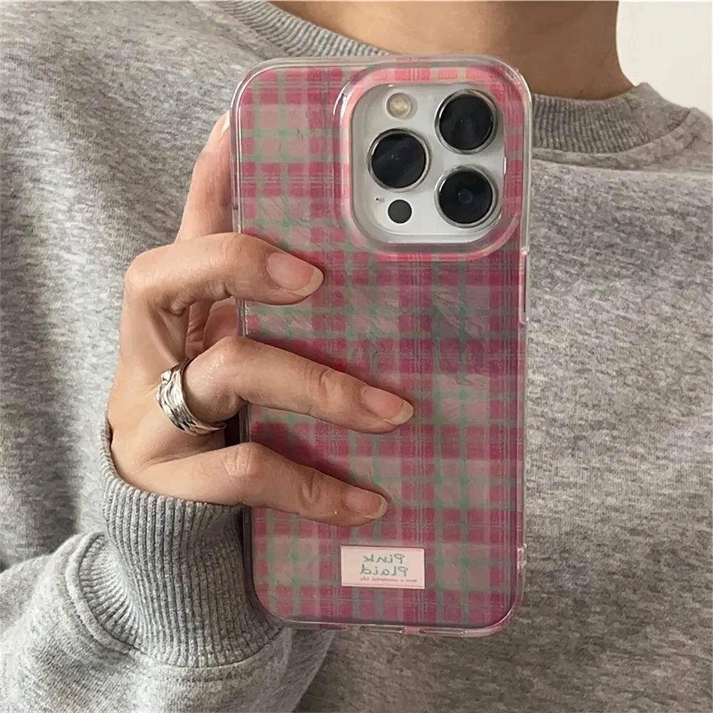 Coque iPhone Dopamine Carreaux Colorés Mate - 16 15 14 13 12 | MDN Store