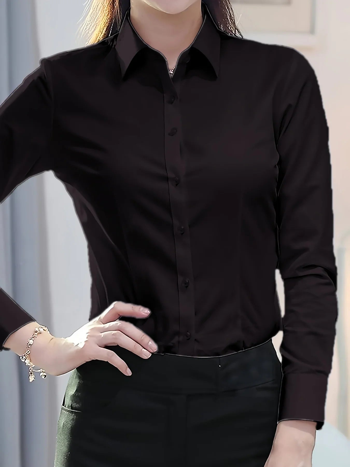 Chemise Femme Coréenne Ajustée Bureau | MDN