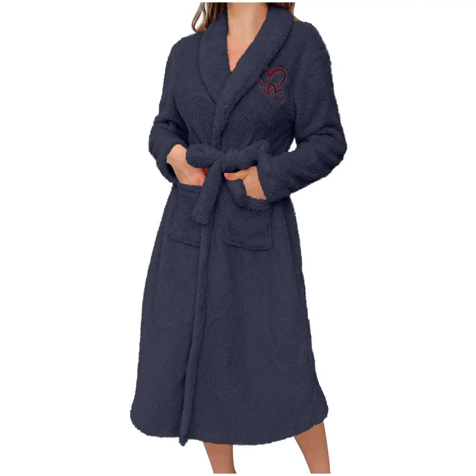 Peignoir Peluche Manches Longues Hiver | MDN Store