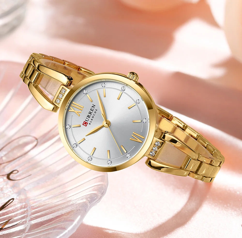 Montre Quartz Femme Acier Inoxydable Elegante Bracelet Fashion | MDN Store 25