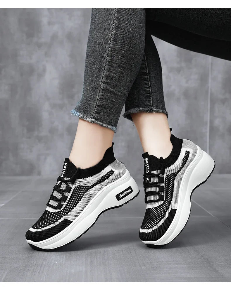 Chaussures Casual Femme Semelle Épaisse Respirantes Confort | MDN