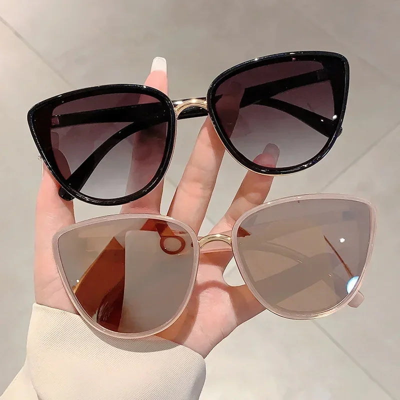 Lunettes Soleil Triangle Cat Eye Métal | MDN Store