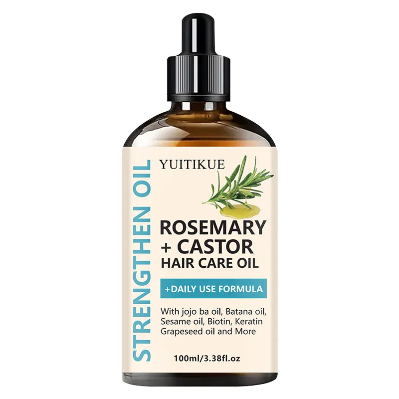 Huile Capillaire Romarin Ricin Jojoba Biotine Keratine Croissance Cheveux 100ml | MDN Store 25