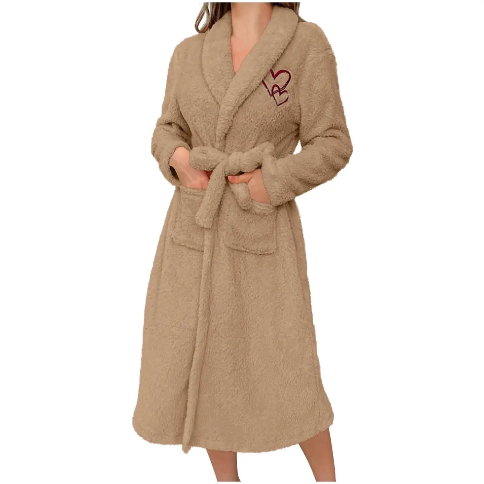 Peignoir Peluche Manches Longues Hiver | MDN Store