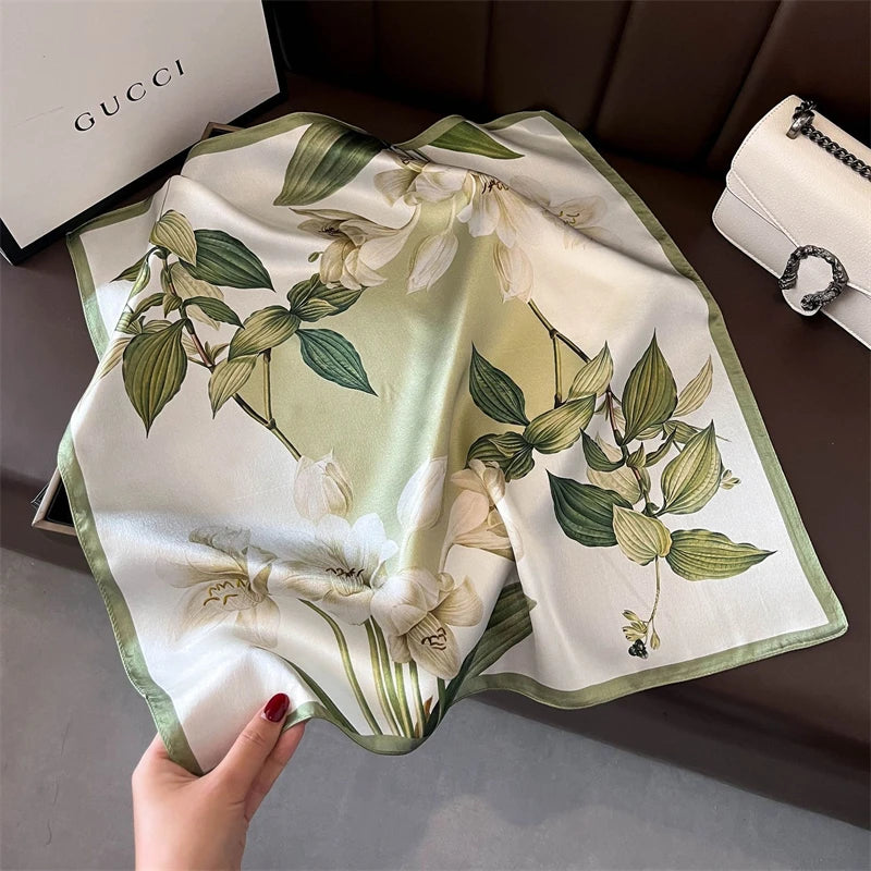 Foulard Carré Soie Naturelle 100% 53cm Femme | MDN Store
