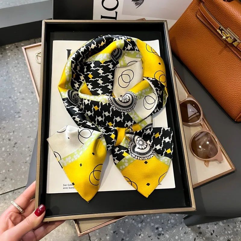 Foulard Soie Long Étroit Femme Cravate | MDN Store