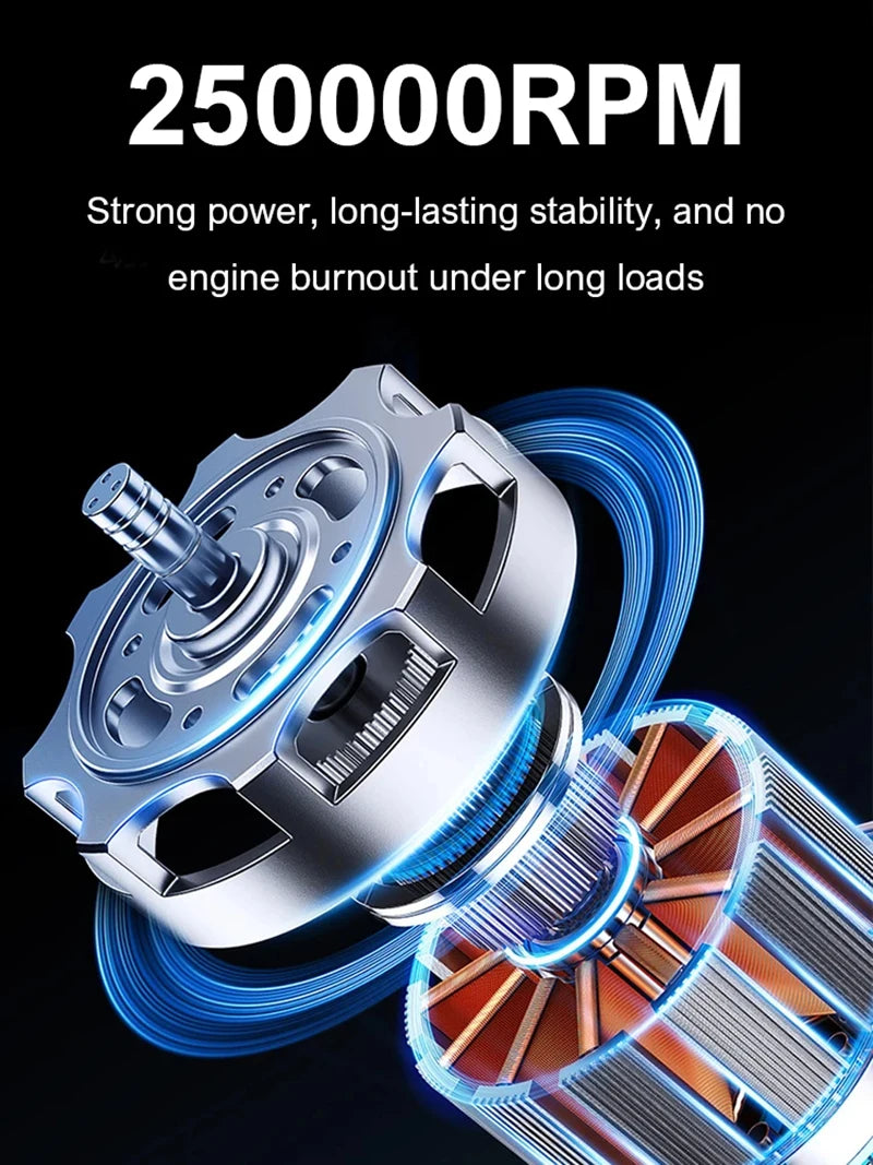 Souffleur Air Comprimé 2en1 Xiaomi 1000000RPM - Aspirateur Poussière Turbo Sans Fil | MDN