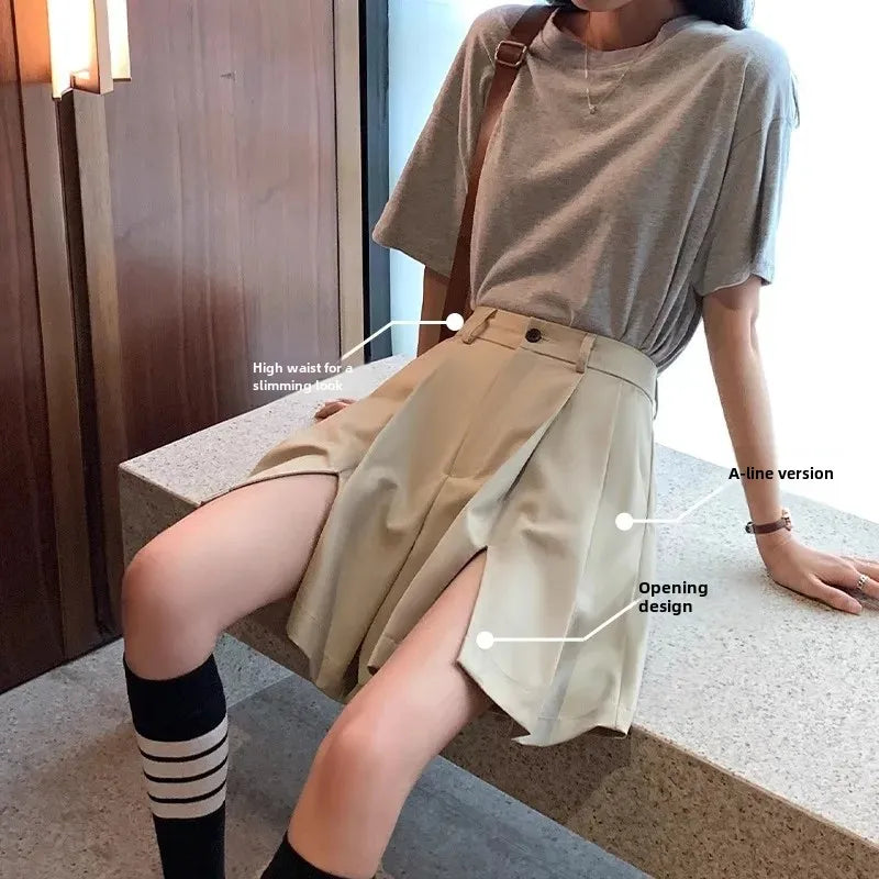 Short Femme Taille Haute Large Coupe Ample | MDN Store
