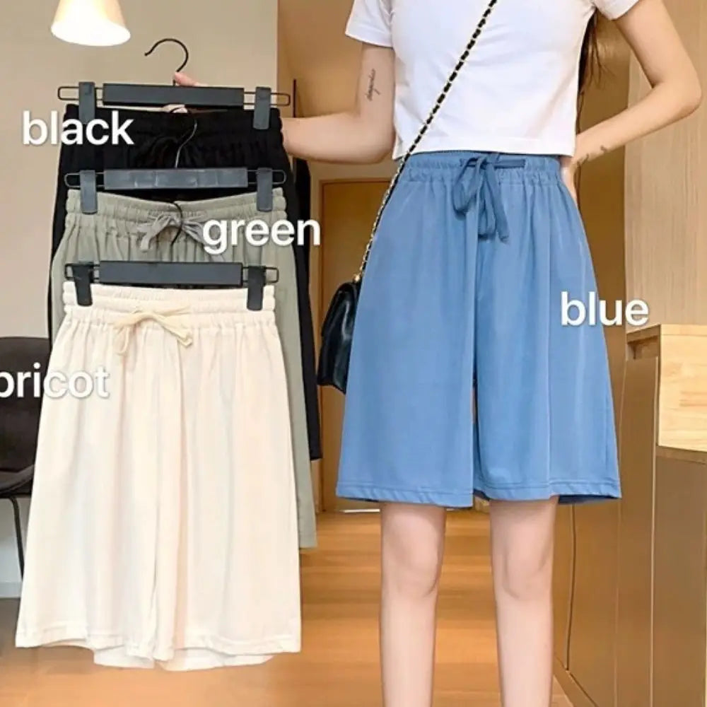 Short Femme Sport Taille Haute Soie Glacée | MDN