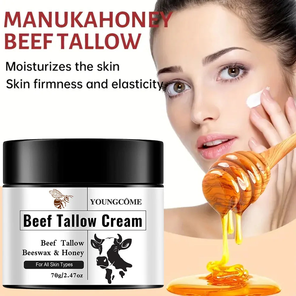 Crème Visage Suif de Bœuf Miel Hydratation Éclaircissant Anti-Rougeurs | MDN