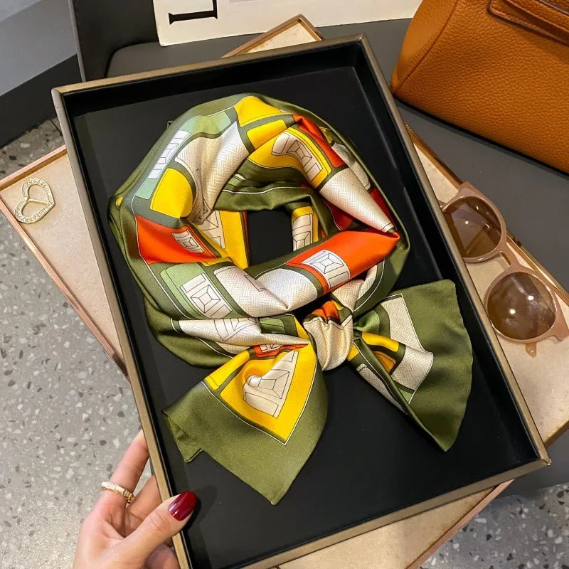 Foulard Soie Long Étroit Femme Cravate | MDN Store