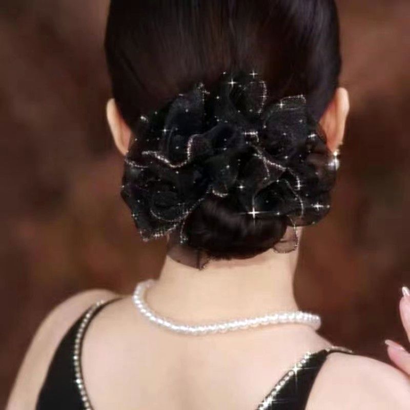 Chouchou Élastique Phnom Penh 3 Fleurs - Double Couche Classique Français... | MDN Store