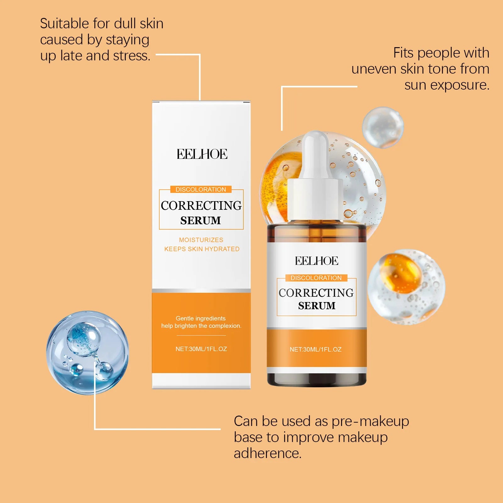 Sérum Visage Niacinamide Anti-Taches Acide Hyaluronique 30ml | MDN Store