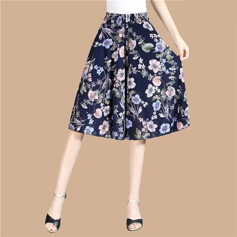 Jupe-Culotte Imprimé Floral Grande Femme | MDN Store