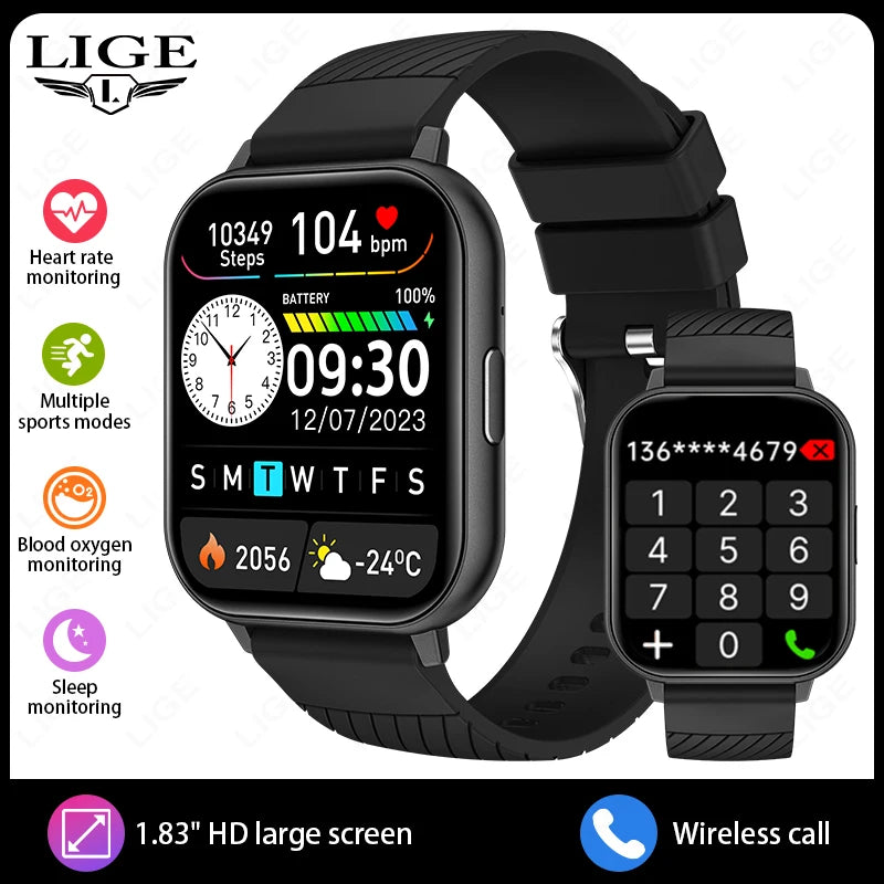 Montre Connectée Femme LIGE Tactile Personnalisable | MDN Store