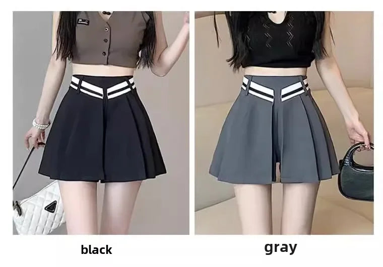 Short Femme Casual Taille Haute Jambes Larges | MDN