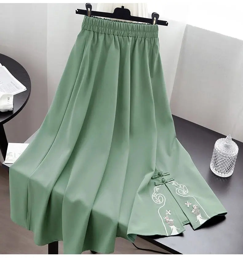 Ensemble Hanfu Chinois Brodé Papillon 2 Pièces | MDN Store