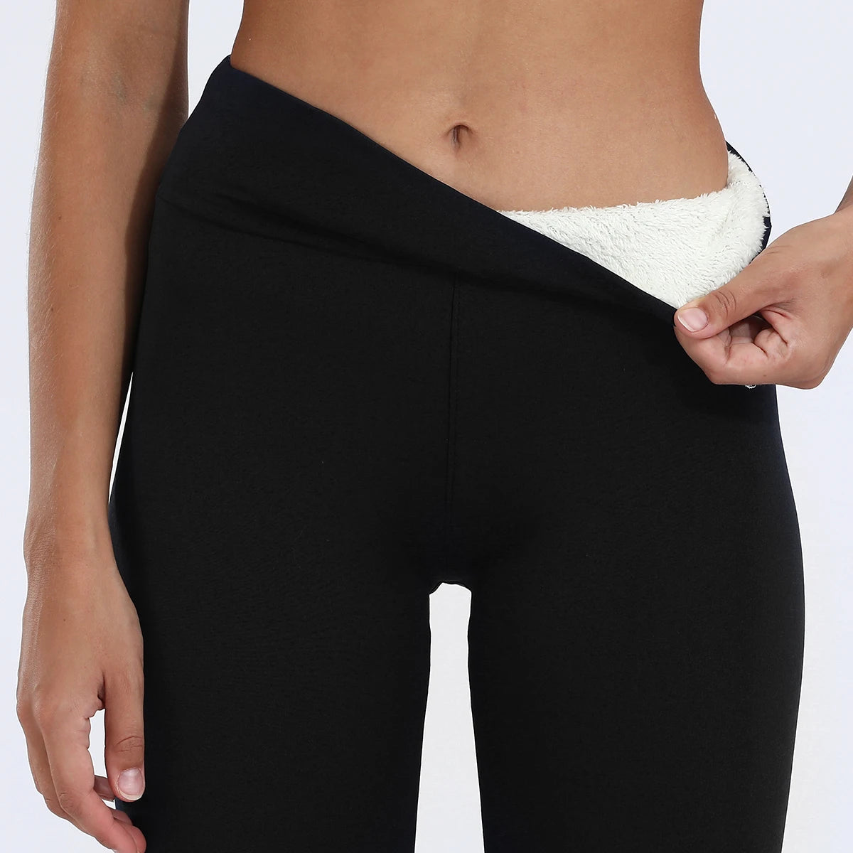 Legging Femme Hiver Chaud Doublé Polaire Taille Haute | MDN Store