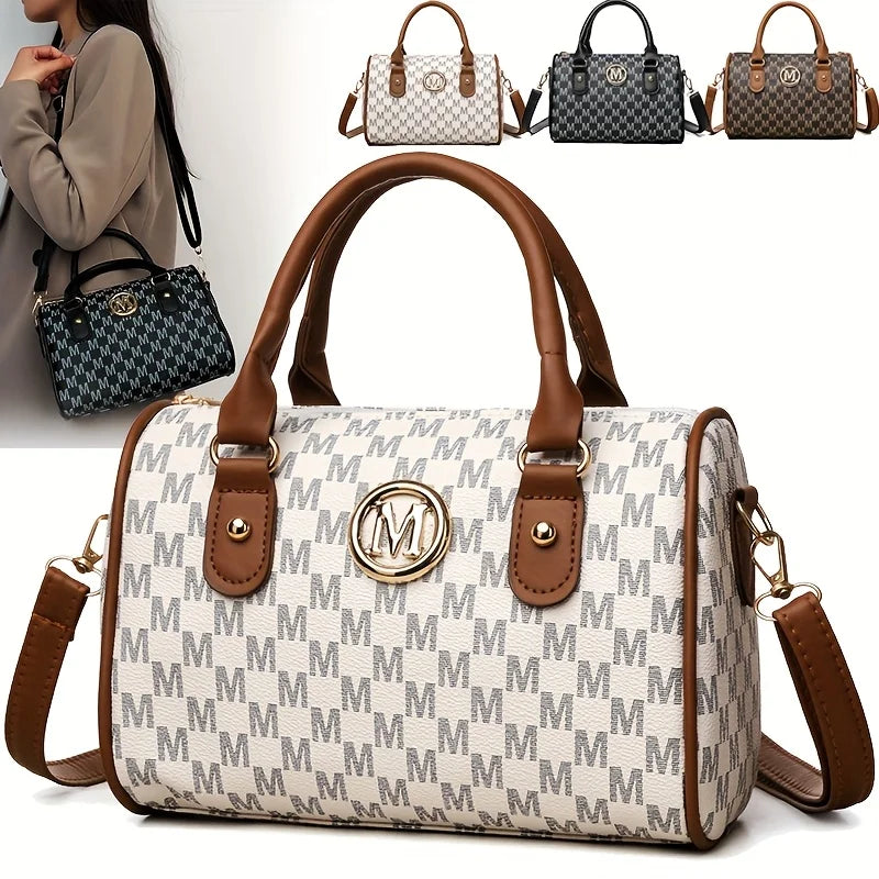 Sac Bandoulière Logo M Doré Cuir | MDN Store