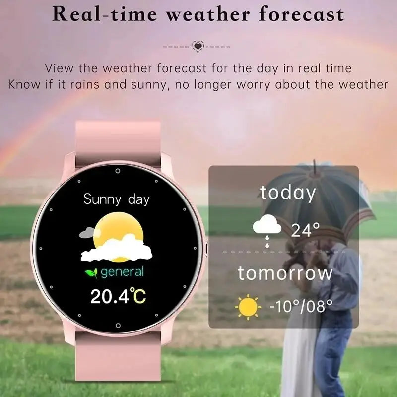 Montre Connectée Femme Homme LIGE Étanche - Bracelet Sport Météo Android iOS | MDN
