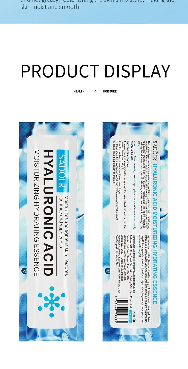 Sérum Visage Acide Hyaluronique Essence Aqua Anti-Rides | MDN