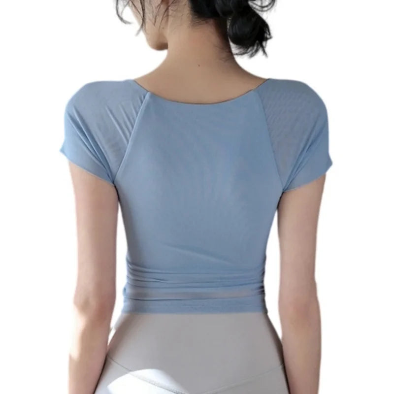 Top Yoga Femme Coussinets Mesh Pilates Fitness Gym | MDN Store