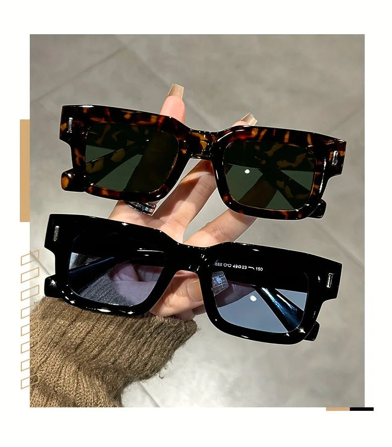 Lunettes Soleil Rectangle Léopard | MDN Store