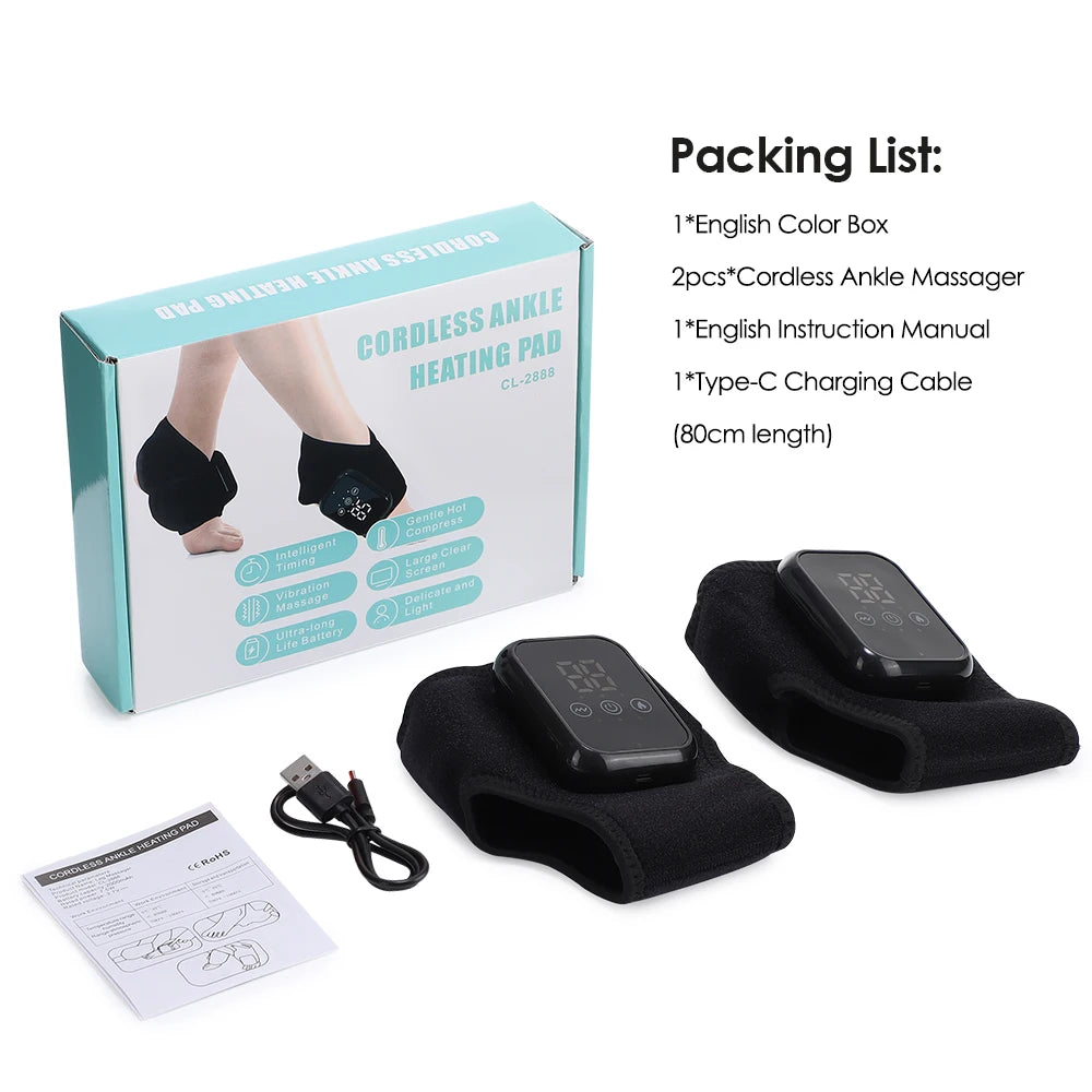 Masseur Chauffant Cheville Sans Fil USB Réglable Lot 2 | MDN