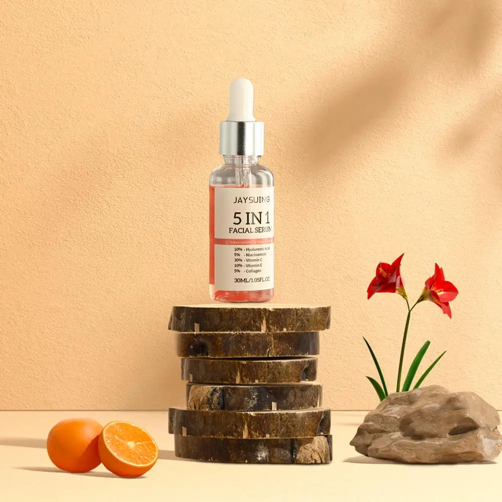 Sérum Visage 5 en 1 Vitamine C 30% Niacinamide Acide Hyaluronique Anti-Rides | MDN Store