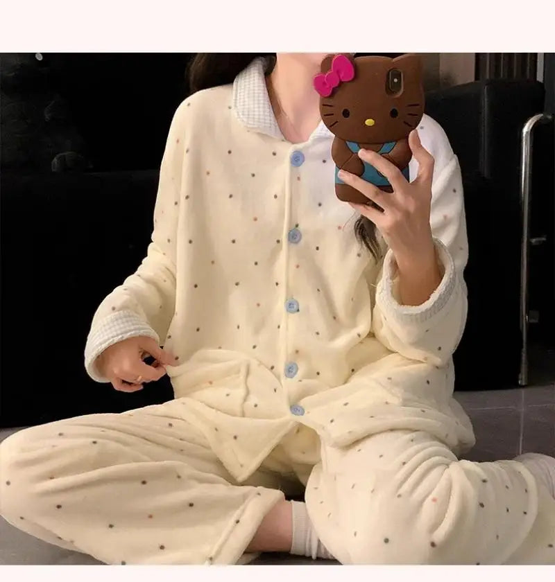 Pyjama Coton Uni 2 Pièces Hiver | MDN Store