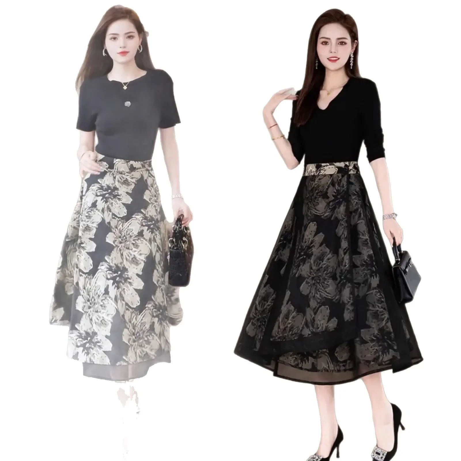 Jupe Courte Femme Fleurie Réversible Taille Haute A-Line Été | MDN Store