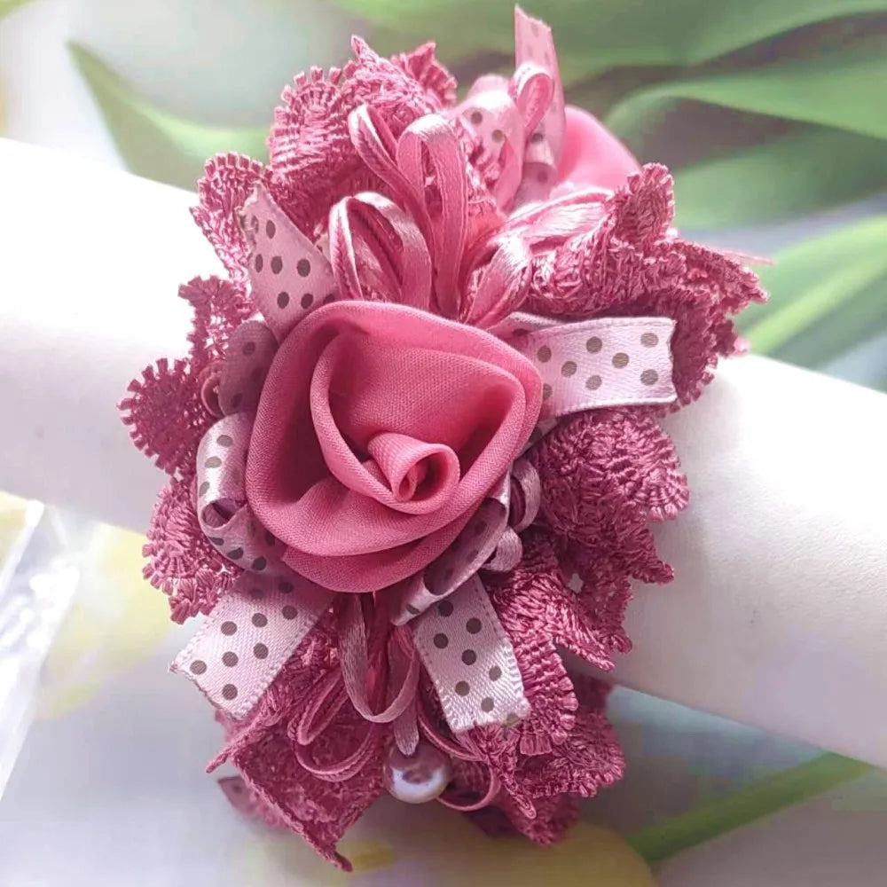 Chouchou Dentelle Nœud Fantaisie - Élastique Cheveux Femme Fille Haute... | MDN Store
