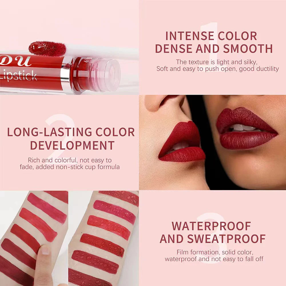 Gloss Lèvres Mat CmaaDu Imperméable Longue Tenue Teinture Rouge | MDN Store
