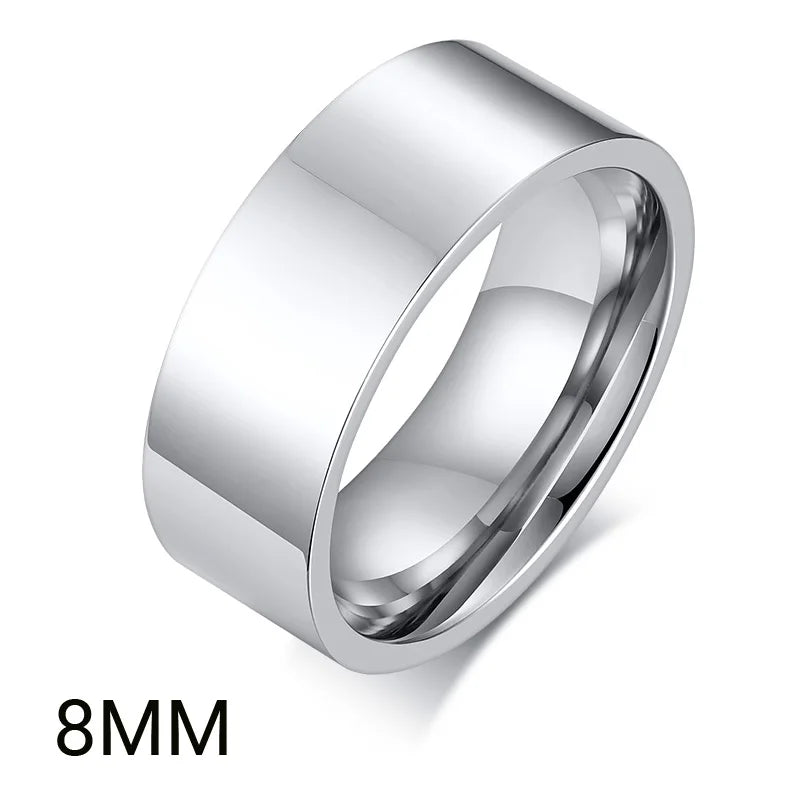 Bague Alliance Acier Femme 2-8mm | MDN