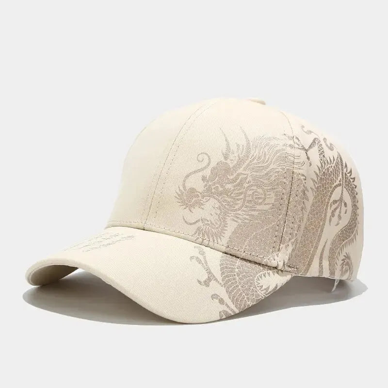 Casquette Baseball Dragon Style Chinois Femme Coton Reglable | MDN Store 25