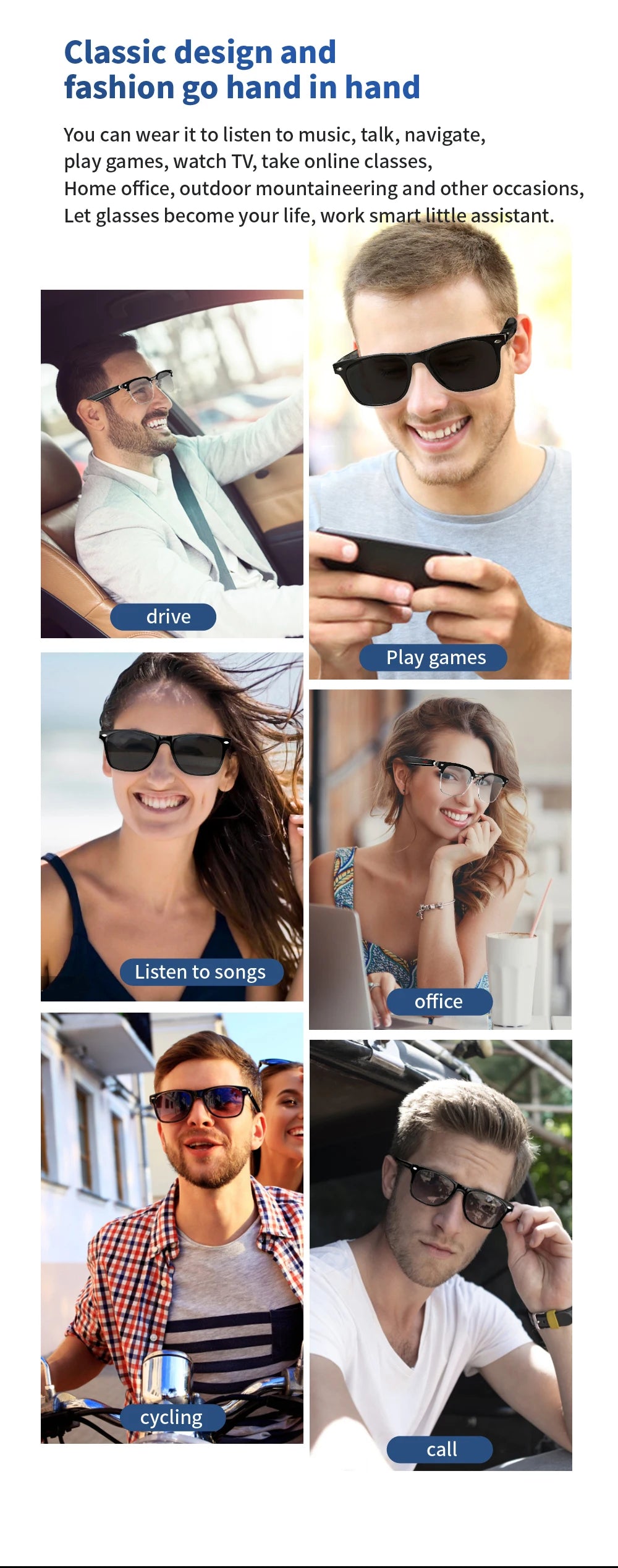 Lunettes Connectées Bluetooth Audio Sport | MDN Store