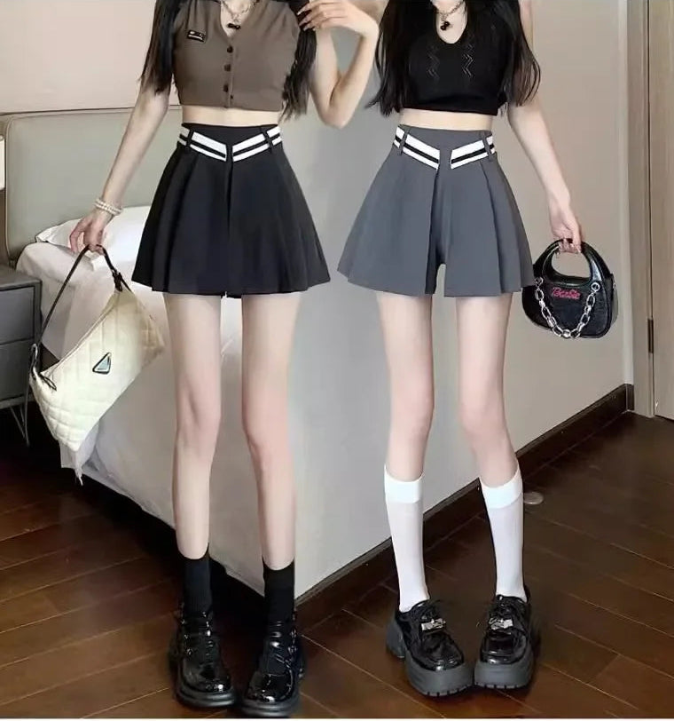 Short Femme Casual Taille Haute Jambes Larges | MDN