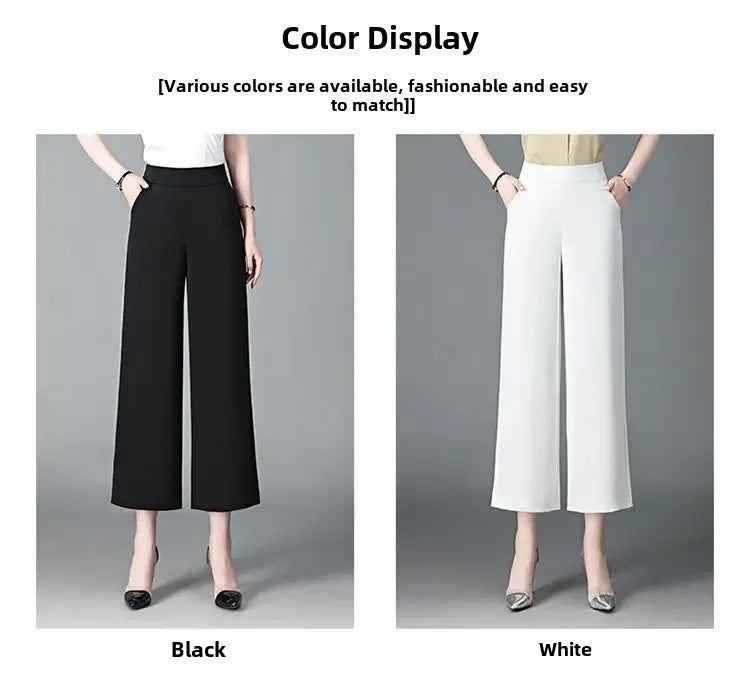 Pantalon Large Soie Glacée Blanc Femme | MDN Store