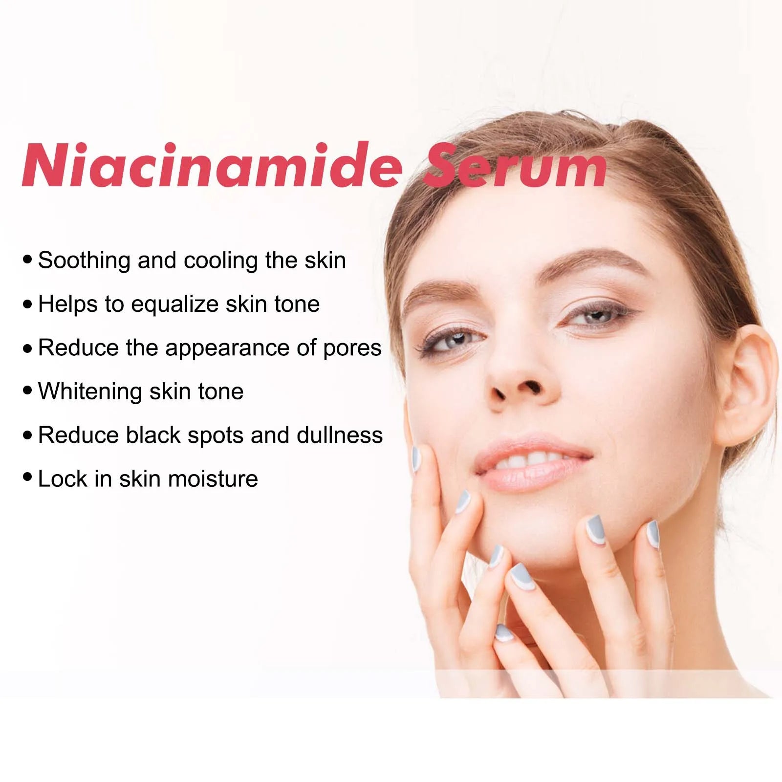 Sérum Visage Pêche 70% Niacinamide 5% Anti-Taches Pores Hydratant 30ml | MDN Store