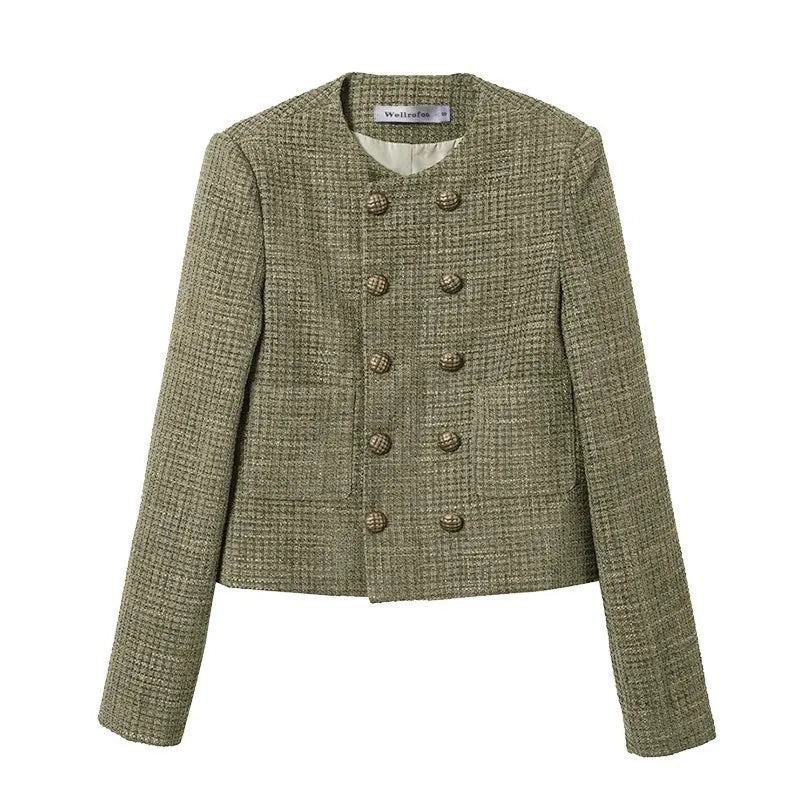 Veste Courte Vintage Pois Style Français | MDN Store