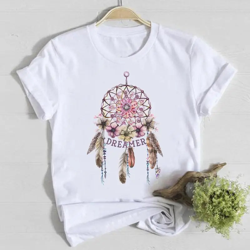 T-shirt Fleurs Printemps Graphique Femme | MDN