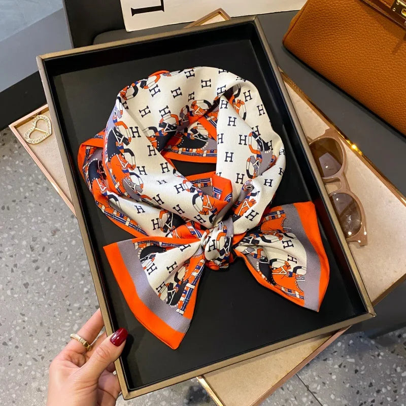 Foulard Soie Long Étroit Femme Cravate | MDN Store