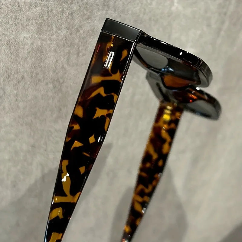 Lunettes Soleil Rectangle Léopard | MDN Store